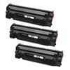 Canon Toner Cartridges with Remaining Ink Level Latest IC Chip Highest Quality Genuine Compatible Ink Cartridges for Printers CRG-312 (Black) (3-Pack)