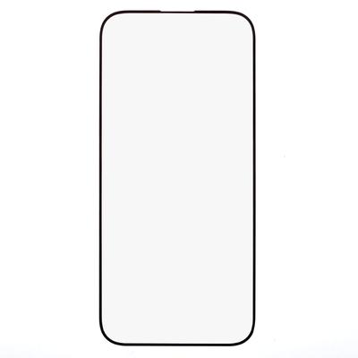 2Pcs For iPhone 15/15 Pro Screen Protector Silk Printing 0.3mm HD Clear Tempered Glass Film