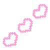 Pixel-Heart Bumper Sticker Heart Shape Window Vinyl Decal Water Bottle Car Window Mirror Laptops Heart Stickers