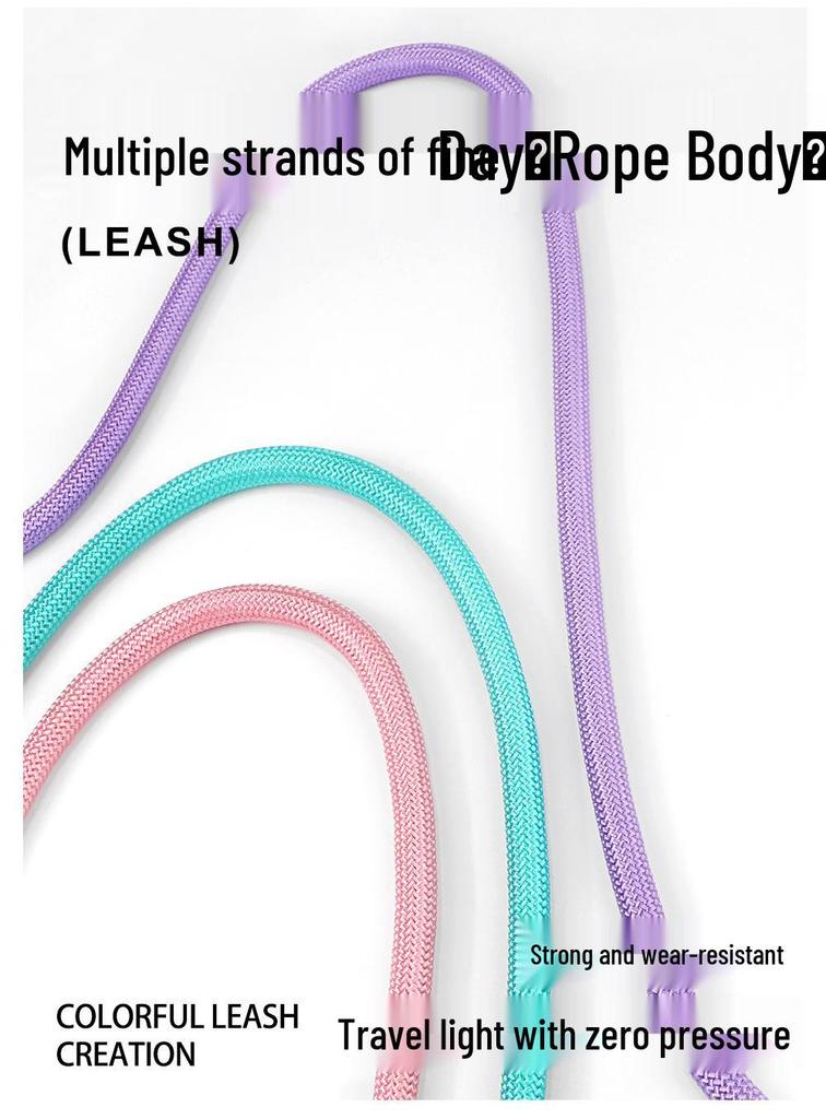 Dopamine Color Double Dog Leash for Two Puppies – Single Pull Multi-Dog Leash