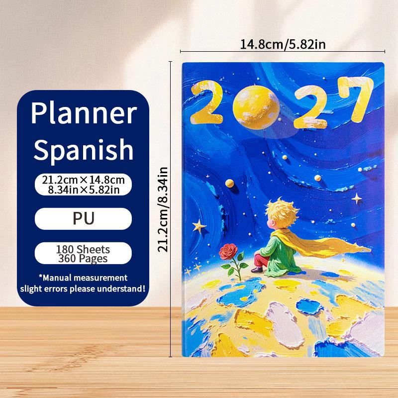 2027 English A5 Daily Planner with Custom Logo