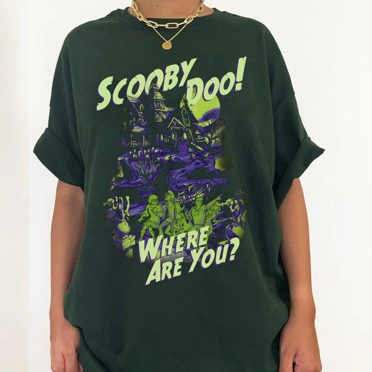 26 Scooby Doo where are you Shirt  Scooby-Doo Mystery Incorporated Scary House Unisex T-Shirt XXL