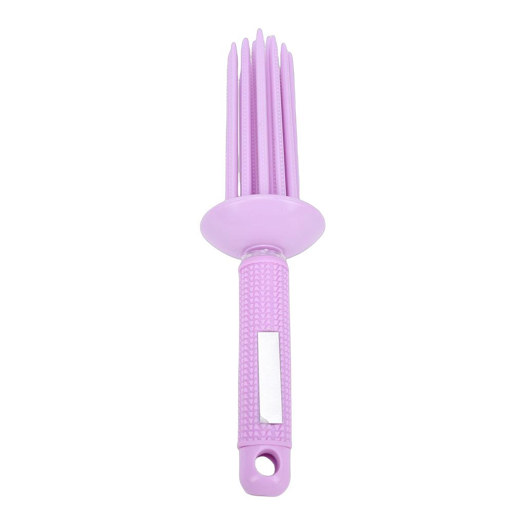 Curling Roll Comb 17 Round Teeth Easy Hair Insertion Hair Curling Roll Comb Styling Tool Purple