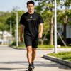 Adidas Muay Thai Series Sports Training Quick-Dry Casual Simple Breathable Comfortable Short Sleeve T-Shirt Unisex Tops CLTS26MT1P-BW