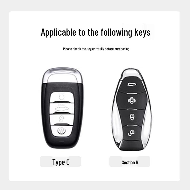 Key Cover Compatible with 2025 Hongqi H5, 2024 H6, H9, Tiangong 08HQ9, HS5, HS7, HS3, EH7 Models