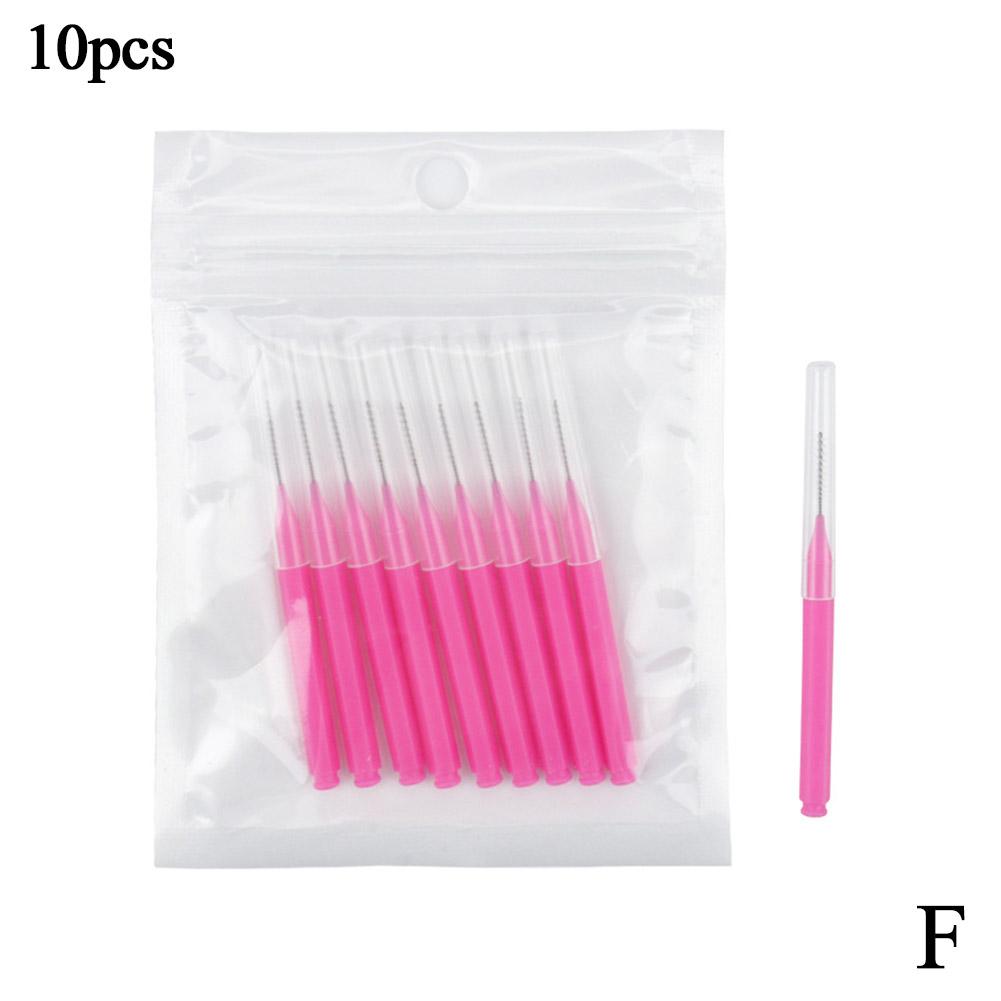 10 sztuk Mini Szczoteczka do Brwi Szczoteczka do Trwałej na Brwi Jednorazowe Pędzelki do Makijażu Rzęs Aplikatory Do B7U4