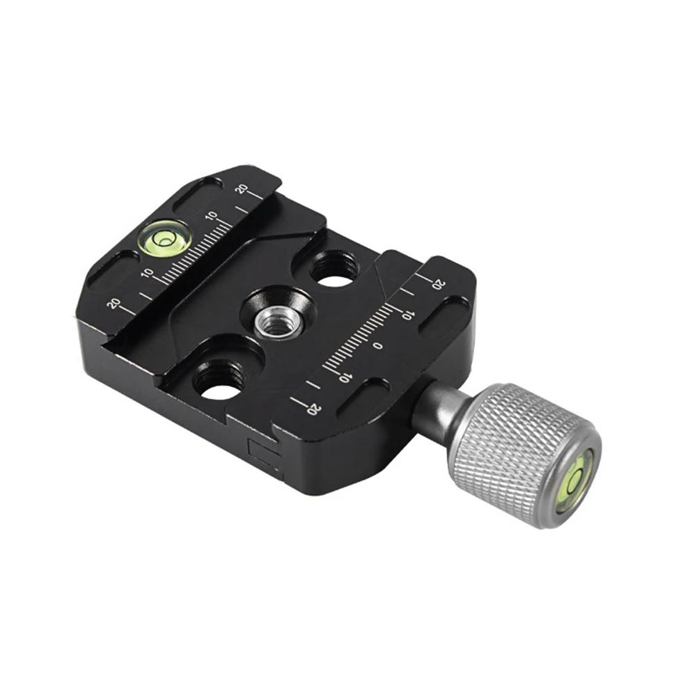 Aluminum Camera Rail Nodal Slide With Quick Release Plate Clamp And Precision Level For Tripod, Black 90mm