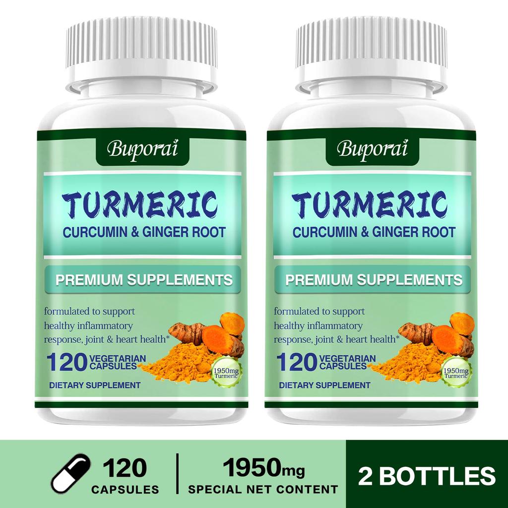 Buporai Curcumin and Ginger Root Capsules - Joint Health