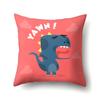 Geometric Dinosaur Pattern Polyester Single-sided Pillowcase Home Sofa Pillowcase Living Room Bedroom Cushion Cover
