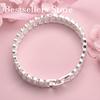 Elegant 925 sterling silver 8-inch exquisite strap bracelet for women's fashion parties, wedding gifts and accessories