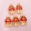 Creative Perforated Pendant Cartoon Elements Candy Color Handmade Material Cute 5Pcs 18.8*30mm Coke Bottle Shape Phone Chain Making Acrylic Beads