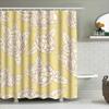 Vintage Style Floral Shower Curtain Cream with Pink Red Peony Print Bathroom Decor, Room Divider Custom Size Available (60x72 in