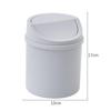 Mini Desktop Bin Small Trash Can Tube With Cover Bedroom Trash Can Garbage Can Clean Workspace Storage Box Home Desk
