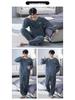 Men's Winter Thickened Coral Fleece Pajamas: Cute Cartoon Warm Homewear Set for Teenagers and Students