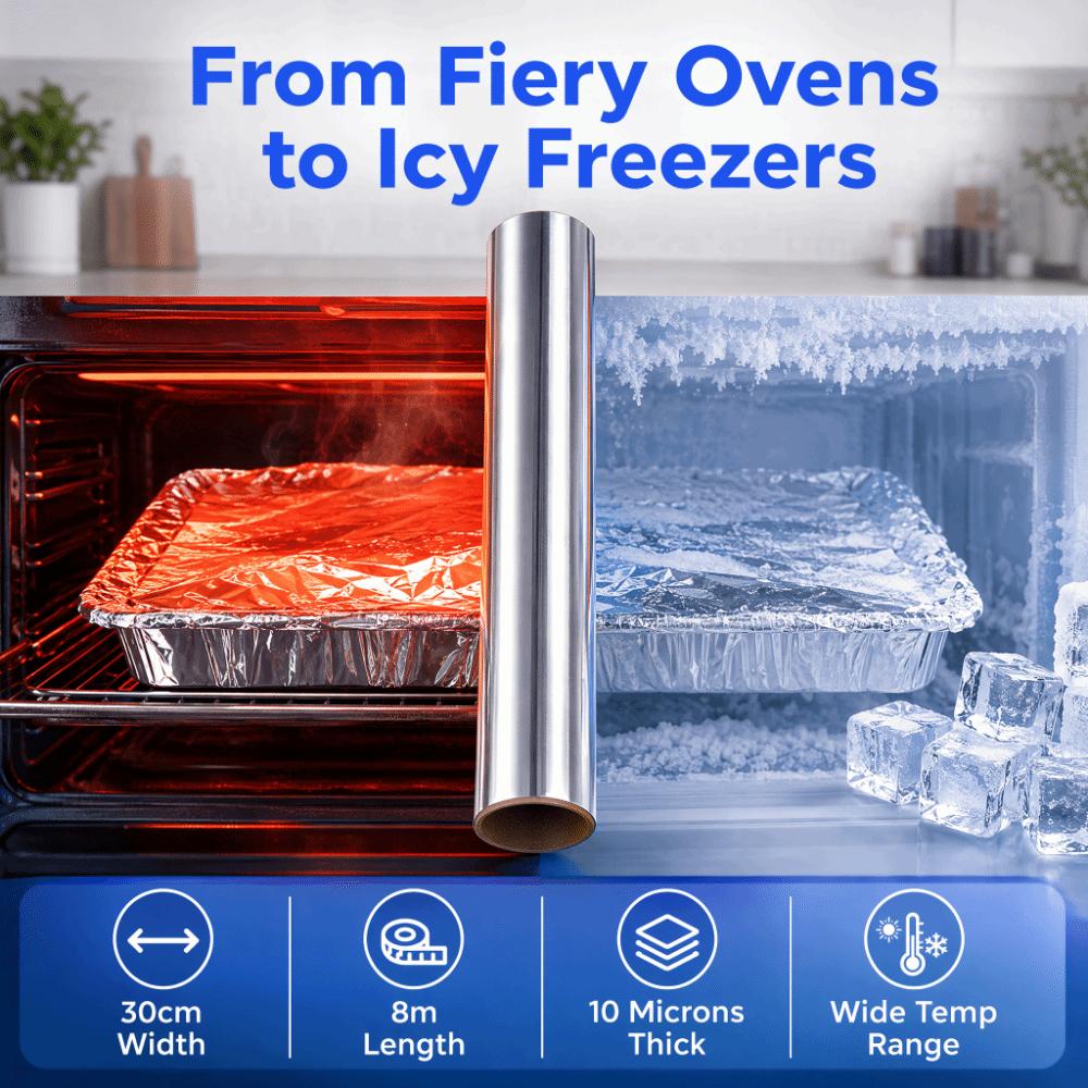 Temperature Resistant Baking Foil Paper Heat Resistant Heavy Duty Foil  Roasting Cooking