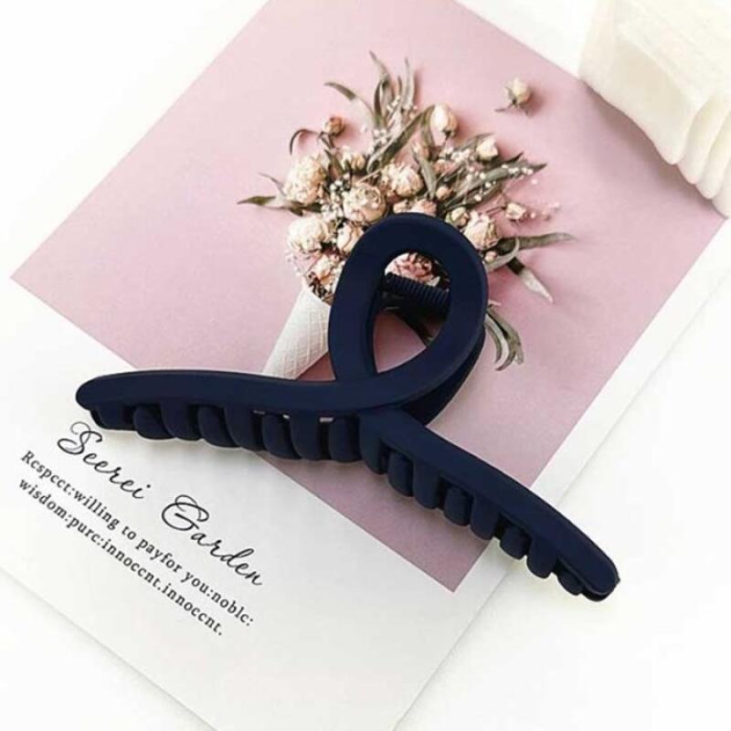 Women s Simple Multicolor Matte Updo Hair Clip brown