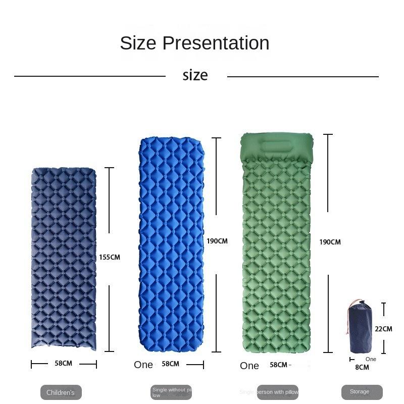 Thickened Lightweight Outdoor Foldable Portable TPU Waterproof Tent Nap Mattress for Picnic Barbecue Beach Use Single/Double