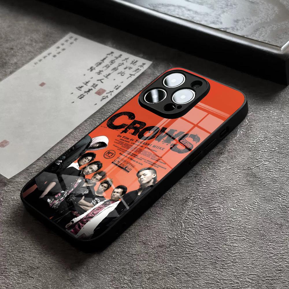 

CROWS ZERO Phone Case For IPhone 16 Pro Max 15 Plus 14 Pro 12 11 13 Mini X XR XS Max 8 7 Plus SE Glass Cover iPhone14