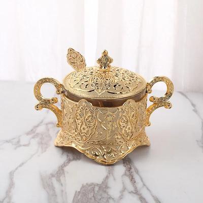 Creative Fashion Sugar Cup, Sugar Cup Spice Bottle, Restaurant Kitchen Products, Golden Peacock Pattern, Sugar Valley
