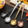 2 Pieces Salad Spoons Set, 7.8" Spoons Silverware, Food Grade Stainless Steel Dinner Spoons, Kitchen Dessert Spoons, Mirror Polished, 19.8cm