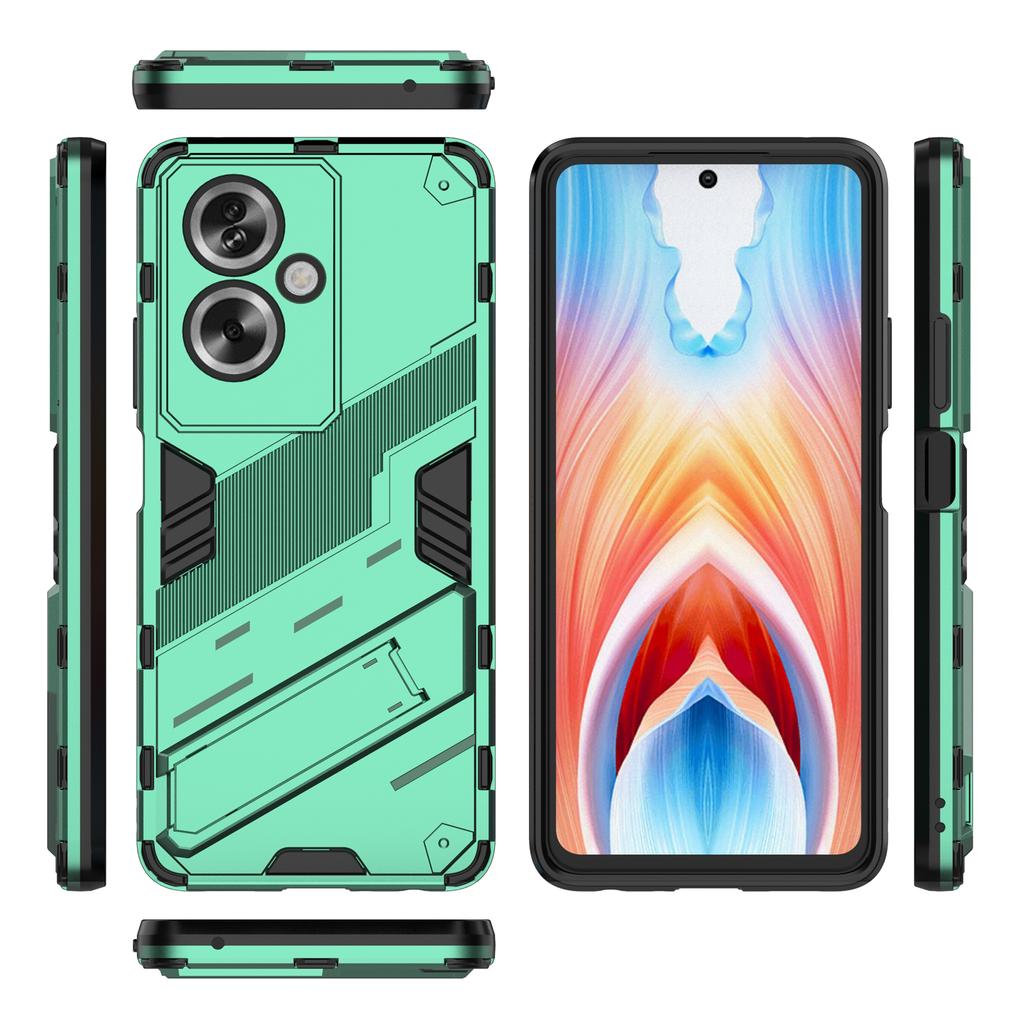 Pour Oppo A79 5G/A2 5G Coque de Téléphone PC+TPU Résistant aux Rayures avec Support