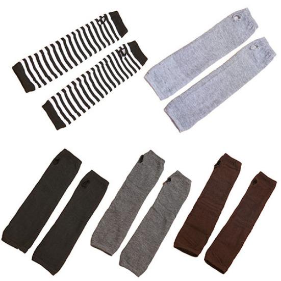 Fashion Women Lady Knitted Long Fingerless Gloves Wrist Arm Hand Warmer Winter