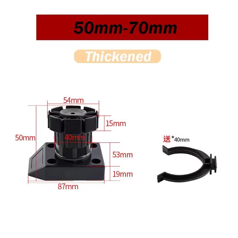 1 pz Altezza:Piedini Regolabili in Altezza 60/80/100/120/150mm per Mobili da Cucina e Bagno, Piedi Robusti Livellatori per Armadi