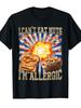 Peanut Allergy and Nut Intolerance Tshirt Specially Designed for Peanut Allergy Patients To Promote Awareness of Nut Allergy