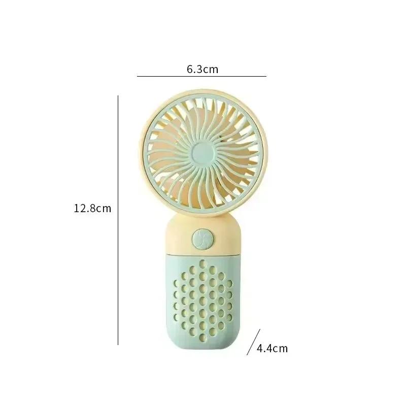 1PCS Handheld Small Fan Cute Mini USB Charging Small Fan Portable Portable Student Dormitory Desktop Small Electric Fan