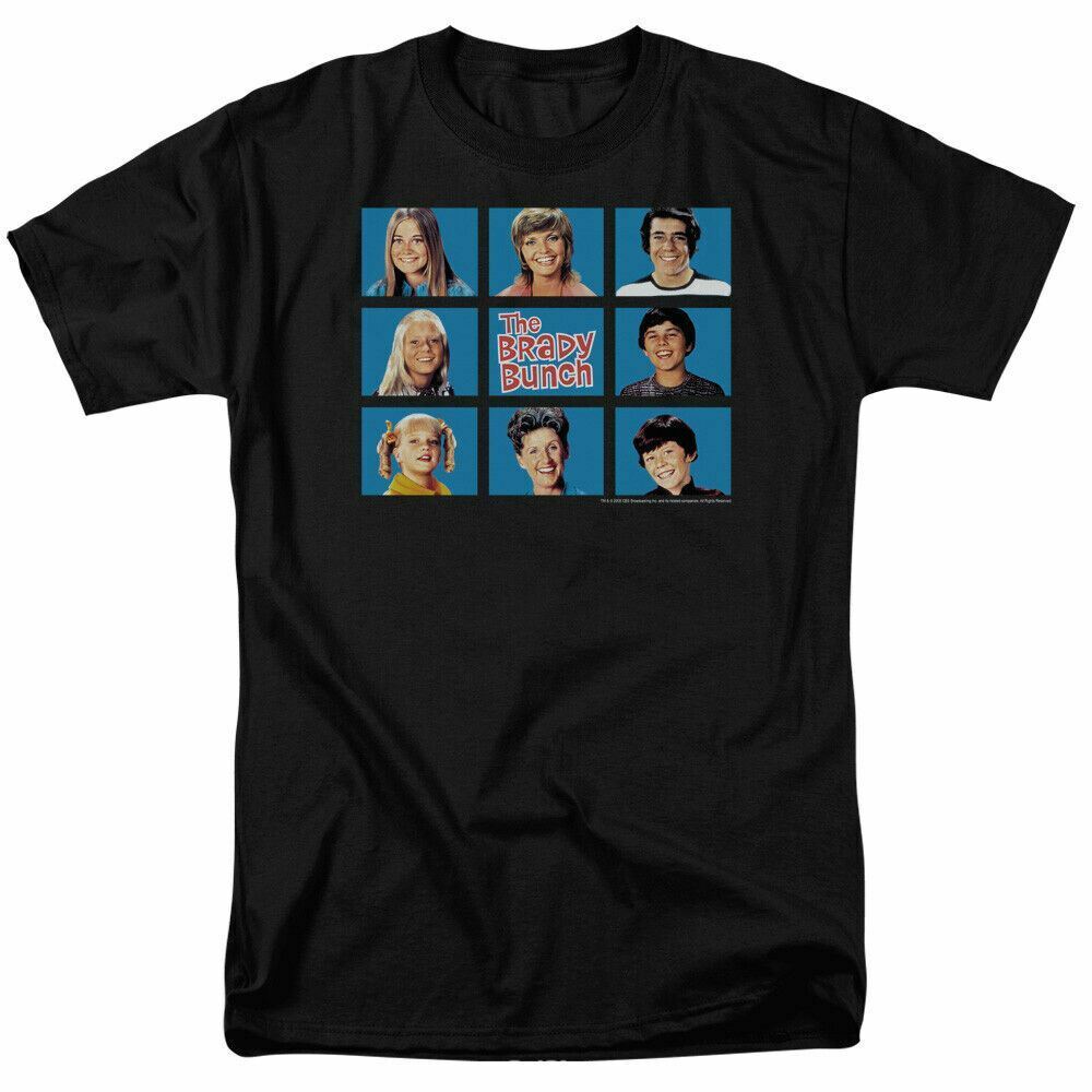

Черная футболка унисекс в рамке The Brady Bunch Classic Merchandise S