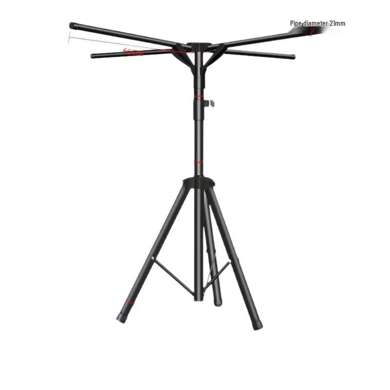 Compact Foldable Clothes Drying Rack - Space-Saving Balcony & Floor Stand for Simple Hanging