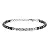 GAVU Matte Onyx, Hematite, and Stainless Steel Power Stone Bracelet for Men