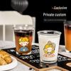 Transparent Rolled Edge Glass Cup – Stylish for Coffee, Cold Beverages, or Milk Tea