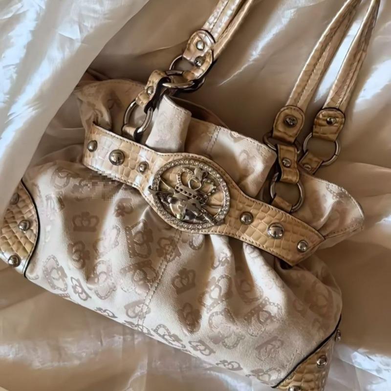 Ancient Sweet and Cool Style Millennium Spice Girls 2 Simple and Versatile Underarm Bag Large Capacity Commuter Bag