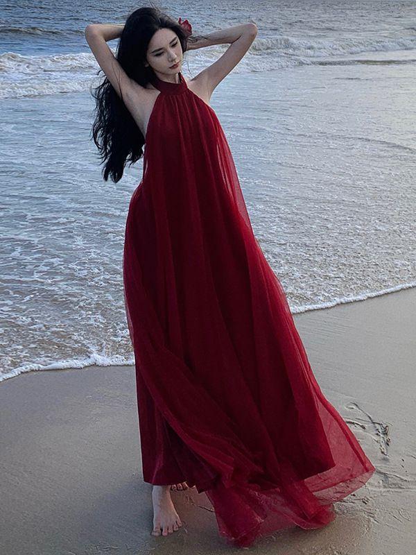 Älva Nätklänning Rygglös Klänning Bröllops Skål Klänning Gå Ut Brudgarn Morgonrock Dam Lång Klänning