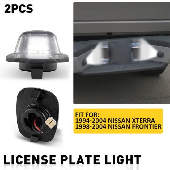 2x Светодиодный фонарь подсветки номерного знака для Nissan 98-2004 Frontier 94-2004 Xterra