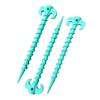 10Pcs Plastic Screw Tent Pegs for Fixing Camping Tent Rain Tarps Outdoors Camping Tent Stakes Tent Heavy Duty Tent Nails