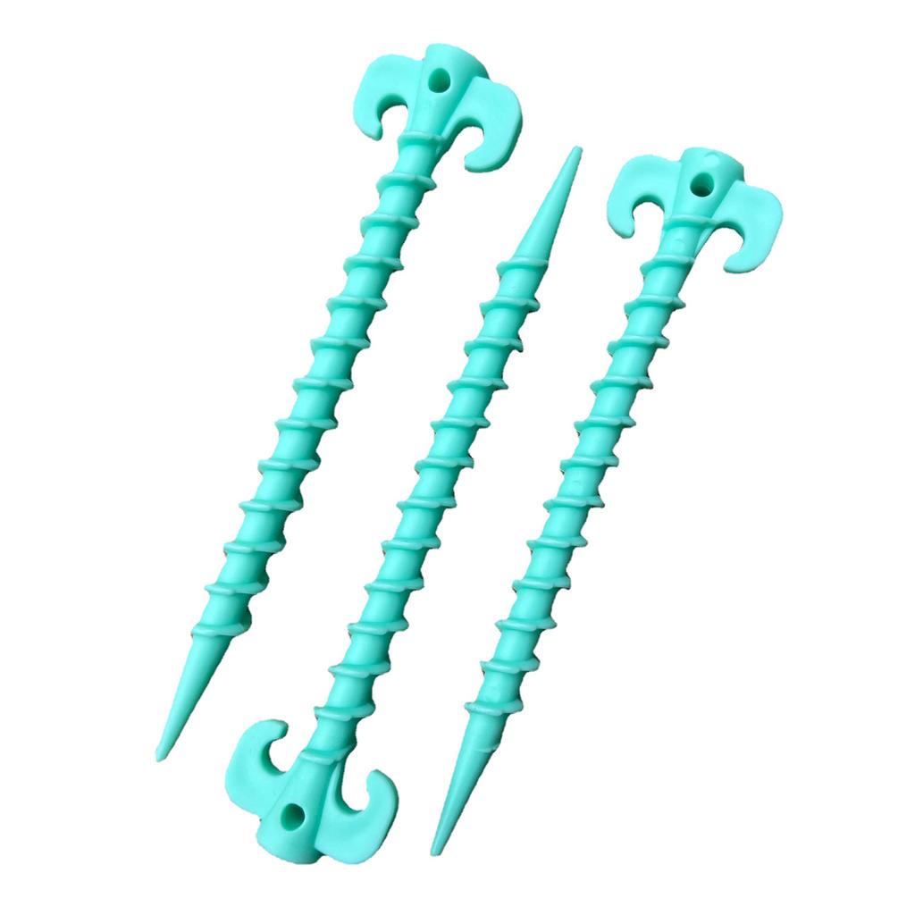 10Pcs Plastic Screw Tent Pegs for Fixing Camping Tent Rain Tarps Outdoors Camping Tent Stakes Tent Heavy Duty Tent Nails