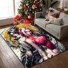 1 pièce de tapis de chaise imprimé Naruto pour utilisation à la maison, au bureau, tapis pour salon, cuisine, salle de jeux