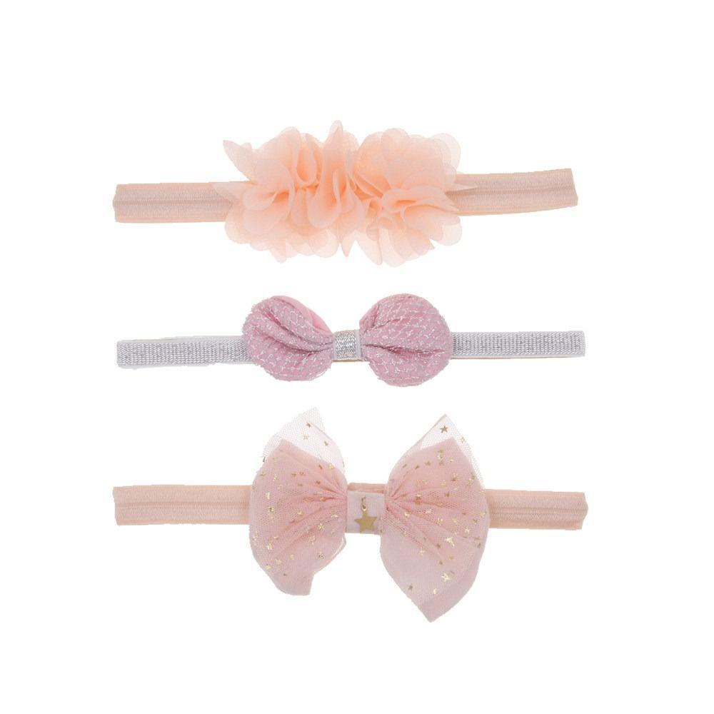 

3 шт. Повязка на голову с цветком, Милая эластичная повязка для волос, Детский головной убор, Детская повязка на голову, Реквизит для фотосъемки 04