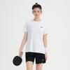 Li Ning Table Tennis Series Short Sleeve Round Neck Top Cool Elastic Bottoms Casual Sports Suit Unisex suit White AATV019-3