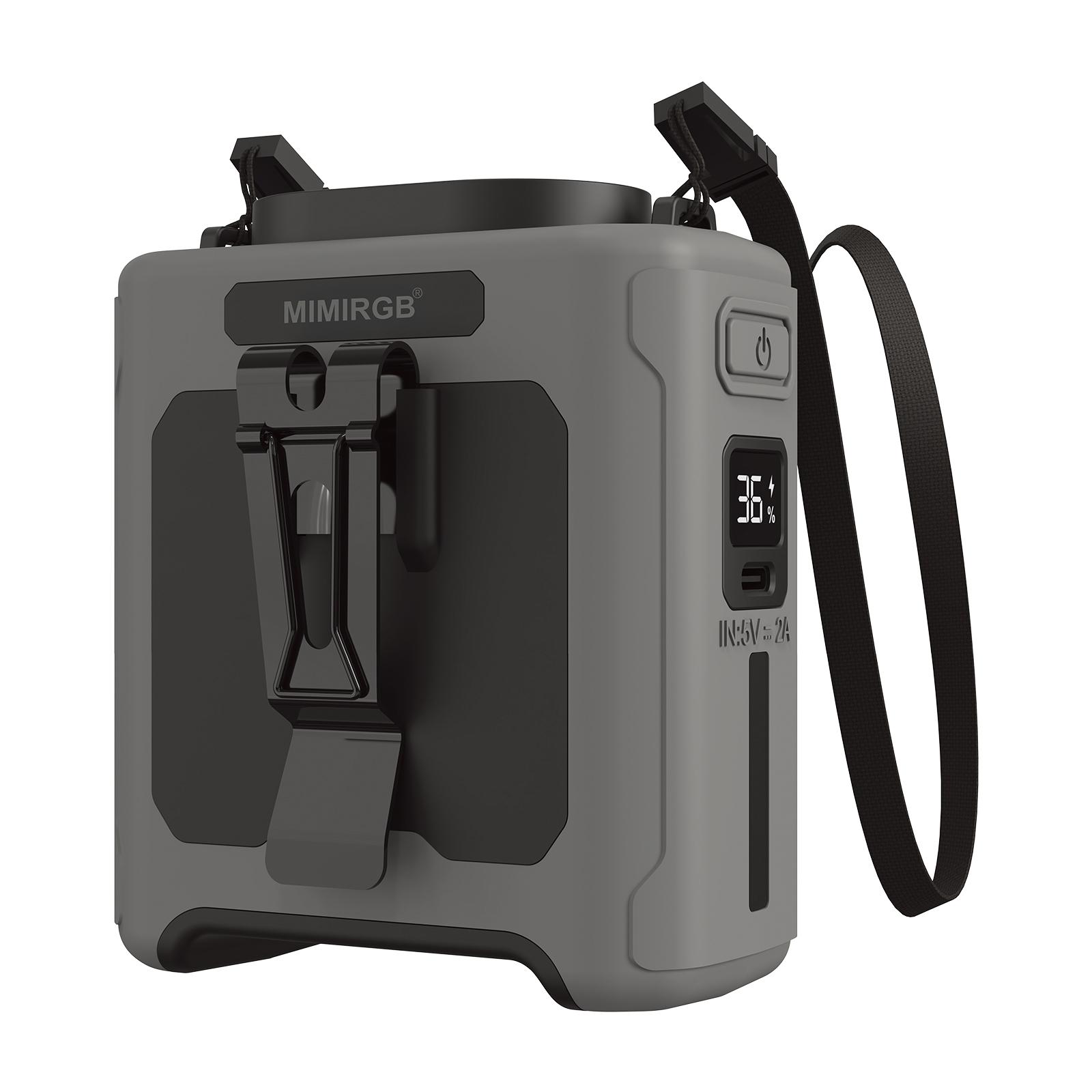 

Поясной вентилятор 10000 мАч, носимый поясной вентилятор, 5 скоростей, свет, 40 часов охлаждения для работы на открытом воздухе, стройплощадки, путешествий, подходит для использования на открытом воздухе, для занятий спортом