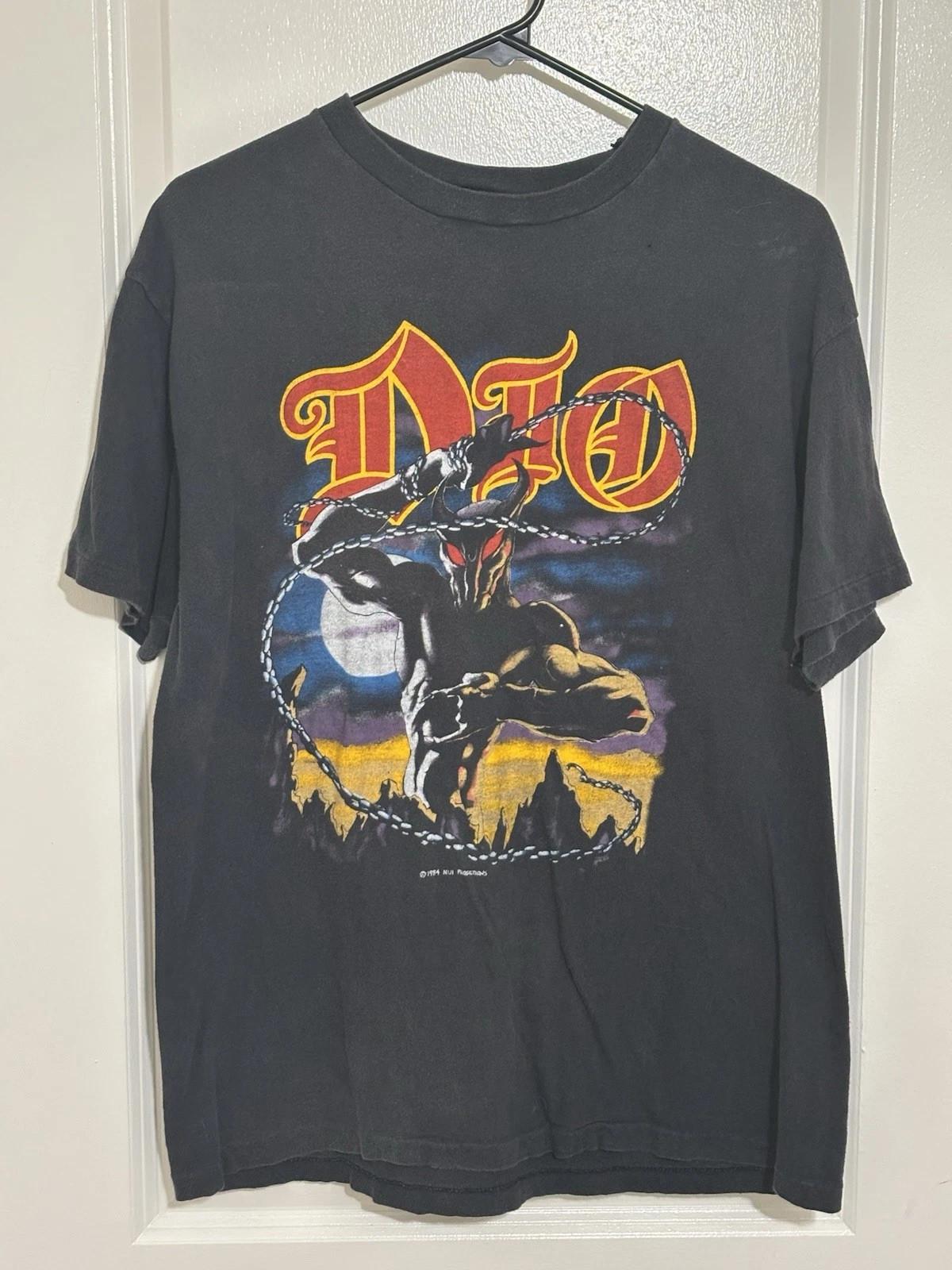 Vintage Dio 1984 Tour Shirt Holy Diver Tour Rare Black Gift Full Size S-4XL M