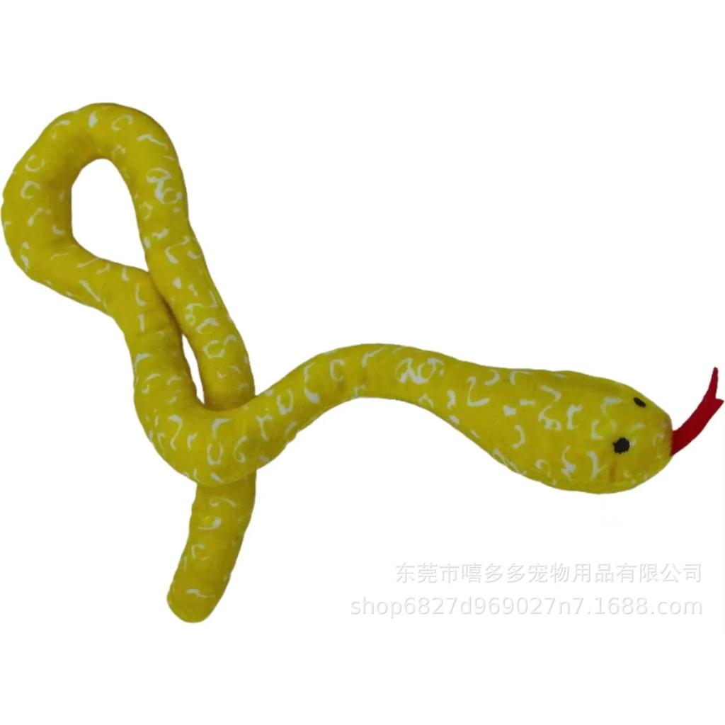 Pet Cat Toy Greedy Snake Teeth Grinding Durable Pet Plush Toy Funny Interactive Cat Dog Toy