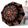 Peaceful Paisley Flowers Outdoor Automatic Umbrella Compact 8-Rib Lightweight Durable Everyday Carry Umbrella Outdoor Accessory Stylish Gift Women