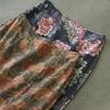 Johnature Women Vintage Print Floral Straight Skirts Spring Chinese Style Ramie Soft Female High Quality Skirts