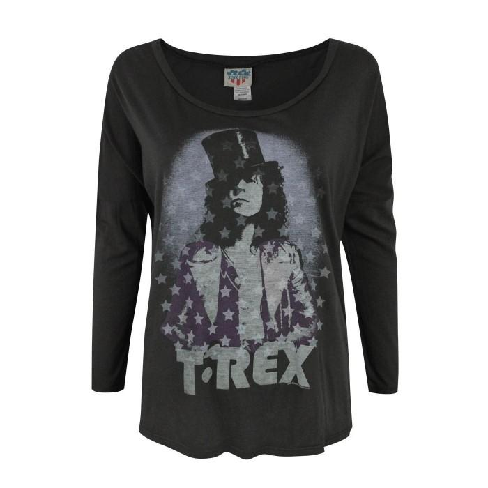 Junk Food Womens / Ladies T-Rex Long-Sleeved Top