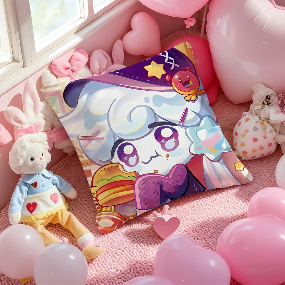 Hot Game C-Cookie Run Kingdom Cushion Cover Pattern Printed Pillowcase for Living Room Sofa Cushion Cover & Bedroom Decor