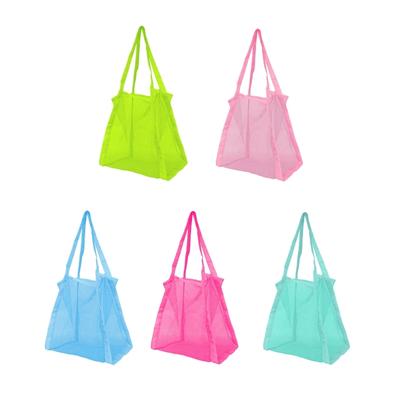 Sand Toy Organizer Bag Breathable Mesh Bag for Family Outings Perfect for Beach Trips Swimming Pool Parties and Picnics