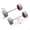 4 Pack 1/64 Scale Wheels with Axles for Diecast Car Models And RC Trucks
